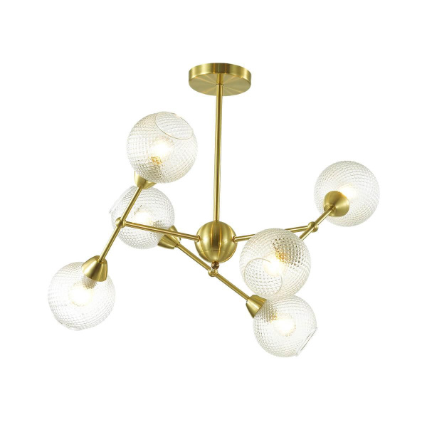 Lumion 3752/6C LN19 048 матовое золото Люстра на штанге E14 6*40W 220V EVERLY