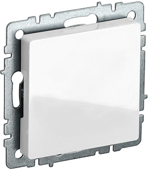 IEK BRITE BASE Белый Заглушка с суппортом МЗ10-БрБ