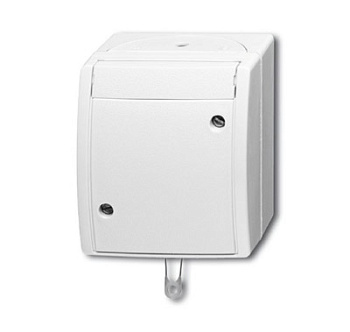 ABB ocean Выключатель жалюзи, без фиксации, откр.монтаж, IP44, серый/сине-зелёный 2CKA001442A0469