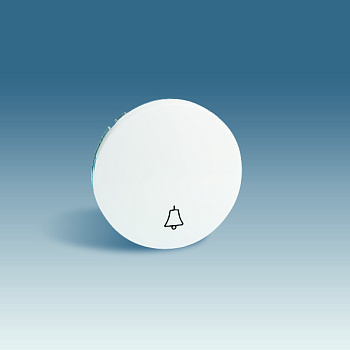 Simon 88 Белая Клавиша 1-ая с символом "звонок" 88017-30