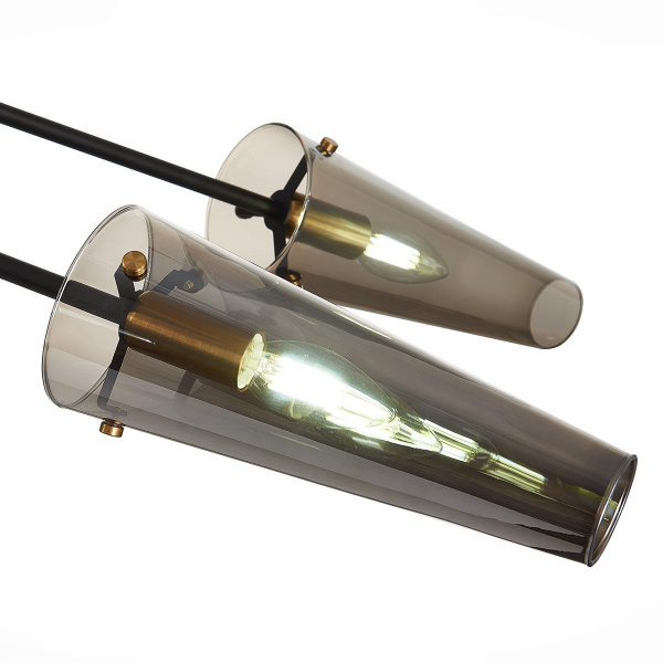 ST Luce SL1209.302.06 Светильник потолочный Бронза,Черный/Дымчатый E14 6*40W Купить ST Luce SL1209.302.06 Светильник потолочный Бронза,Черный/Дымчатый E14 6*40W