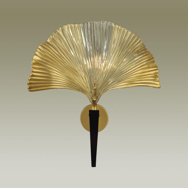 Купить Odeon Light 4870/1W HALL ODL_EX22 15 золотой/черный/стекло Бра E14 1*40W VENTAGLIO