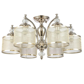 ST Luce SL1750.102.06 Люстра потолочная Никель/Золото E14 6*40W