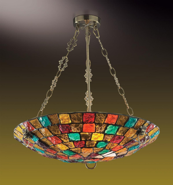 Купить Odeon Light 2094/5C ODL11 656 коричневый/мозаика Люстра  E27 5*60W 220V VELUTE