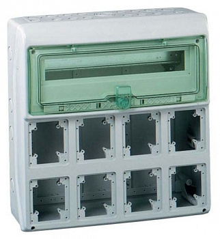 SE Kaedra Щит 18 модулей + 8 отверстий IP65 13182