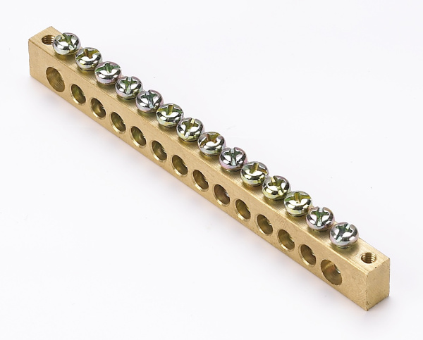 Купить Dekraft Шина нулевая 14 групп/крепеж по краям, сеч. 8x12