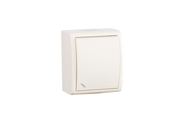 Купить Simon 15 Aqua Бежевый Переключатель 1-клавишный наружный, IP54 1594201-031