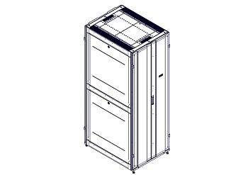Systeme Electric Шкаф, серия Uniprom, 48U-800/1070, боковые панели 4шт, черный