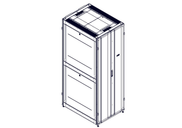 Systeme Electric Шкаф, серия Uniprom, 48U-800/1070, боковые панели 4шт, черный