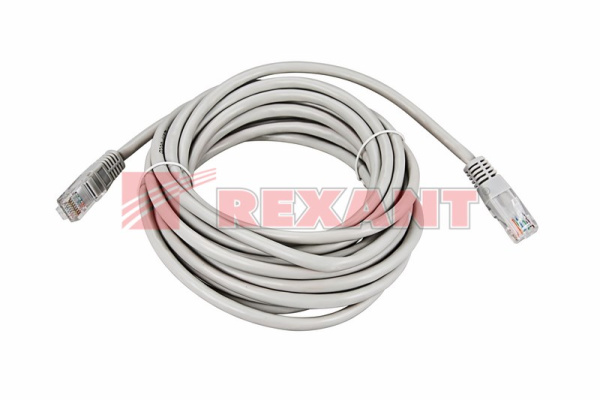 Купить Патч-корд UTP 5e кат. литой 7М СЕРЫЙ Rexant 18-1008