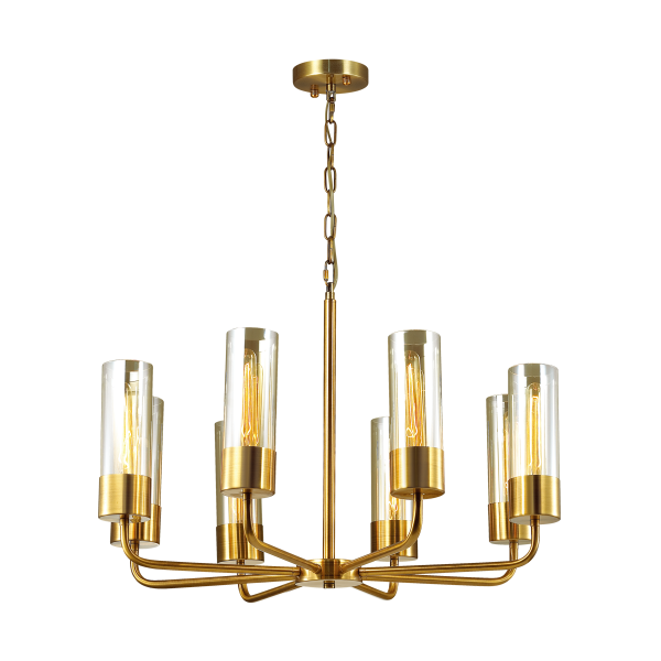 Купить Odeon Light 4659/8 ODL20 573 золотой/прозрачный Люстра E27 8*60W 220V STEPI