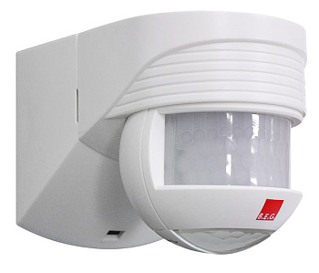 BEG Белый Датчик движения уличный 200°, радиус действия 12м., защита от подкрадывания 360°, IP54 91002