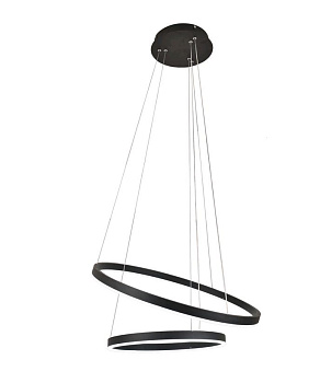 Kink Light 08219,19A(4000K) Подвес диммируемый Тор черный d60+40 h110 Led 60W (4000K)