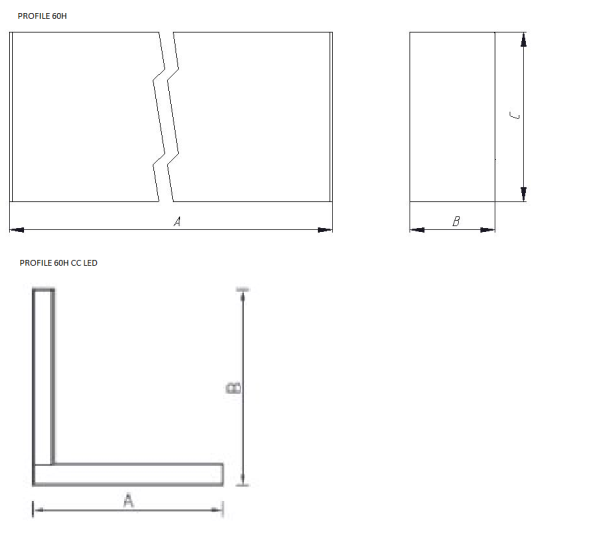 Купить СТ PROFILE 60H торцевая крышка белая (комплект из 2 шт.)