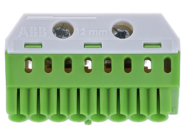 Купить ABB Клеммник самозажимной PE 8x4+2x25мм ZK82G 1SPE007715F9713