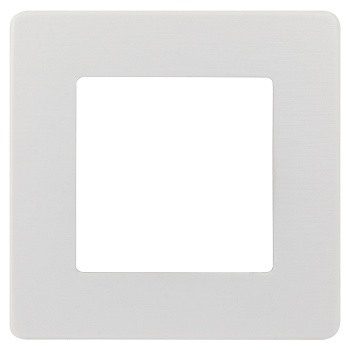 ЭРА Рамка для розеток и выключателей Серия 12 12-5101-01 на 1 пост, Сатин, белый