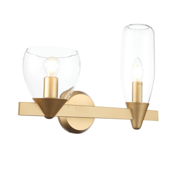 Купить ST Luce SL1119.201.02 Светильник настенный Золото/Прозрачный E14 2*40W