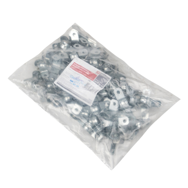 Купить EKF PROxima Скоба металлическая двухлапковая d 14-15мм. (100шт.)