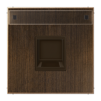 JUNG Плата (фиксация защёлкиванием) для одного модуля с полем для надписи металл латунь Antik ME1969-15NAWEAT