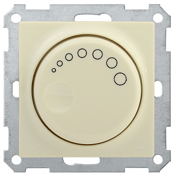 IEK СС10-1-1-Б Светорегулятор поворотный с индикацией 600Вт BOLERO кремовый EDB11-0600-K33