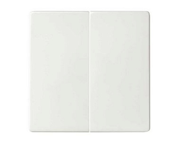 Simon S82 Concept Матовый белый, Клавиша двойная для выключателя 8200026-090