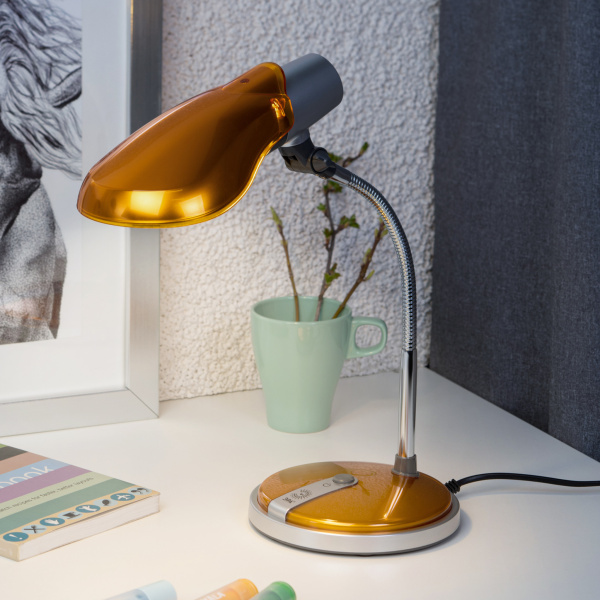 ЭРА NE-301-E27-15W-OR Оранжевый Настольный светильник