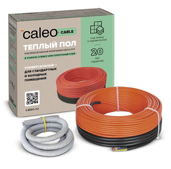 Нагревательная секция для теплого пола CALEO CABLE 18W 120м