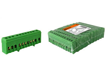 TDM Шина "N" нулевая в изоляторе на DIN-рейку 6x9мм 12 групп SQ0801-0083