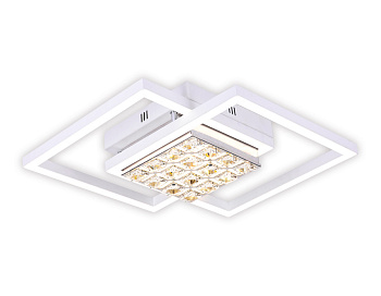 Ambrella Потолочный светодиодный светильник с пультом FA111 WH белый 64W 600*450*110 (ПДУ РАДИО 2.4)