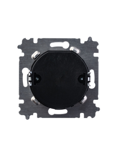 Купить ABB EPJ Levit серебро / дымчатый чёрный Терморегулятор универсальный, с поворотной ручкой, 16A, серебро/дымчатый чёрный 2CHH920003A6070