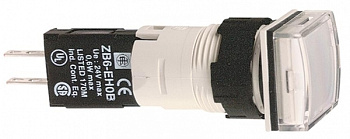 SE XB6 Лампа сигнальная 12-24V 16мм белая квадратная XB6CV1BB