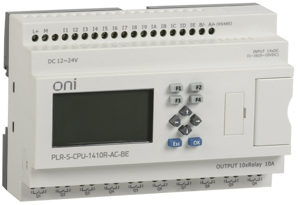 IEK ONI Логическое реле PLR-S. CPU1410(R) 220В AC с экраном