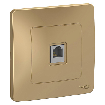 Systeme Electric Blanca внутр Титан Розетка ТЛФ RJ11