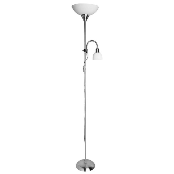 Arte Lamp Duetto Серебро/Белый Торшер 60W/25W E14/E27 A9569PN-2SS