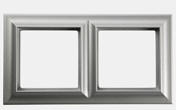 JUNG EcoProfi Standart Алюминий Рамка 2-ая EPS482AL