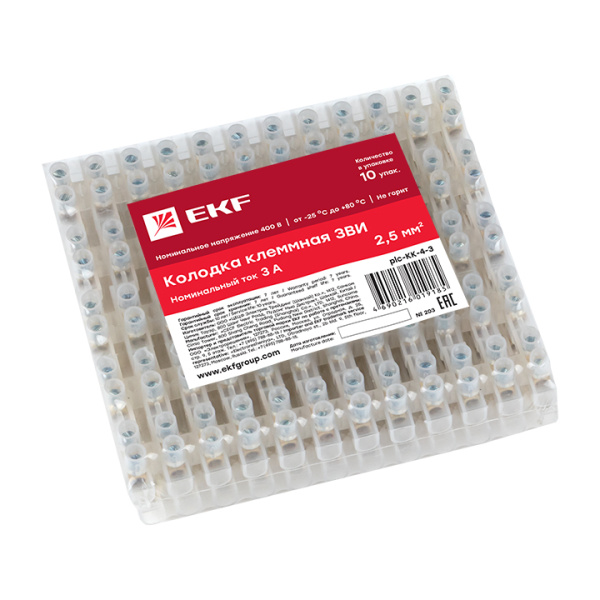 Купить EKF PROxima Колодка клеммная (4мм) 3А (10шт.)
