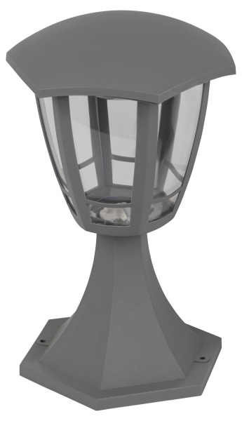 ЭРА Садово-парковый светильник ДТУ 07-8-003 У1 «Валенсия 1» серый 8Вт светодиодный напольный Б0057519