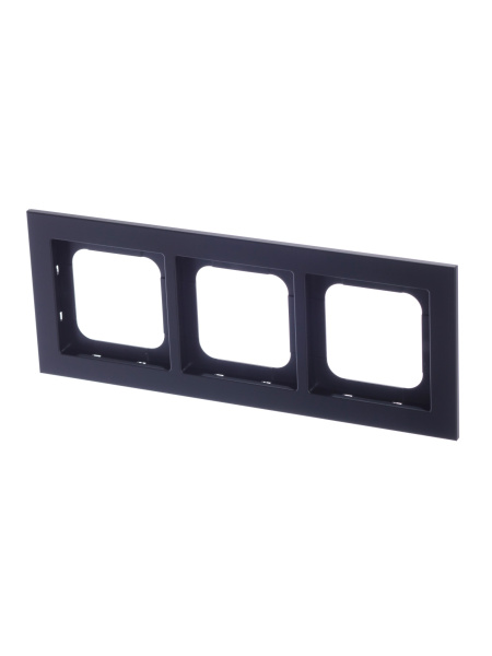 ABB Axcent металл/матовый черный Рамка 3-постовая 2CKA001754A4710