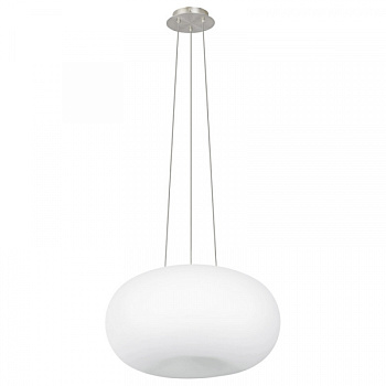 Eglo Подвес OPTICA, 2X60W (E27), Ø445, никель матовый/опаловое стекло, белый 86815