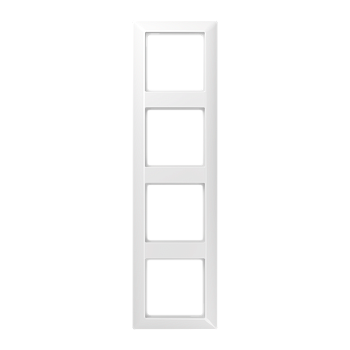 JUNG AS 500 Белая Рамка 4-ая ударопрочная AS584BFWW