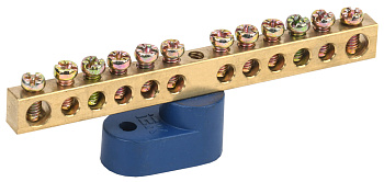 IEK Шина N ноль на одном угловом изол ШНИ-6х9-12-У1-С