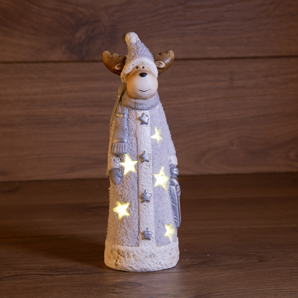 NEON-NIGHT Керамическая фигурка "Олененок с шарфом" 7*6,5*21 см 505-011