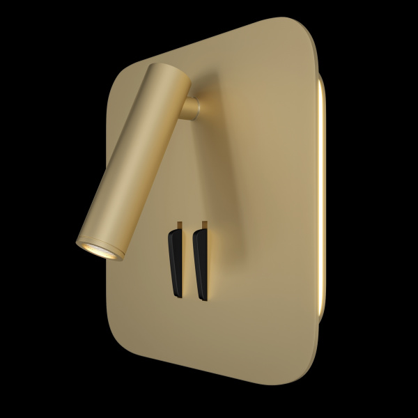 Купить Maytoni Ceiling & Wall Ios 176 Матовое Золото Бра C175-WL-01-6W-MG