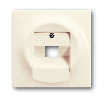 ABB BJE Impuls Беж Накладка 1-й ТЛФ/Комп розетки наклонной (мех 213/16) 2CKA001753A0085