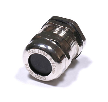 ЗЭТАРУС Кабельный ввод М 22 латунный УТ1,5 IP68 (аналог У262, d кабеля 8-15 мм) zeta30113