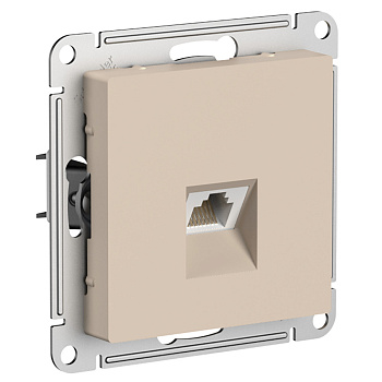 Systeme Electric AtlasDesign Песочный Розетка компьютерная RJ45, кат. 6A, механизм