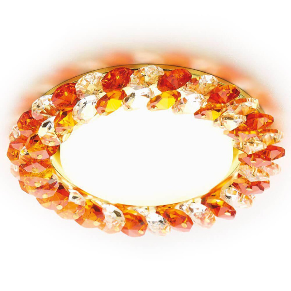 Ambrella Встраиваемый точечный светильник G206 TI/G золото/янтарный GX53