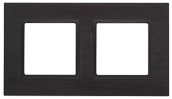 ЭРА 14-5202-05 Elegance Черный/антрацит Металл Рамка 2-ая