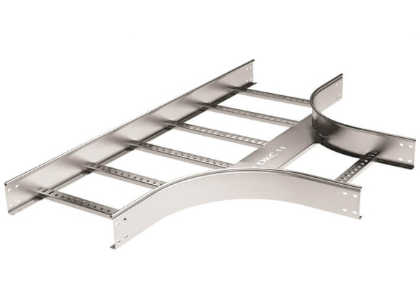 DKC Т-ответвитель 80х200 R-300, лонжерон 1,5 мм, горячеоцинкованный, в комплекте с крепежными элементами и соединительными пластинами, необходимыми дл