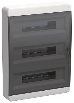 IEK TEKFOR Корпус пласт. ЩРН-П-54 IP41 черн. прозр. дверь